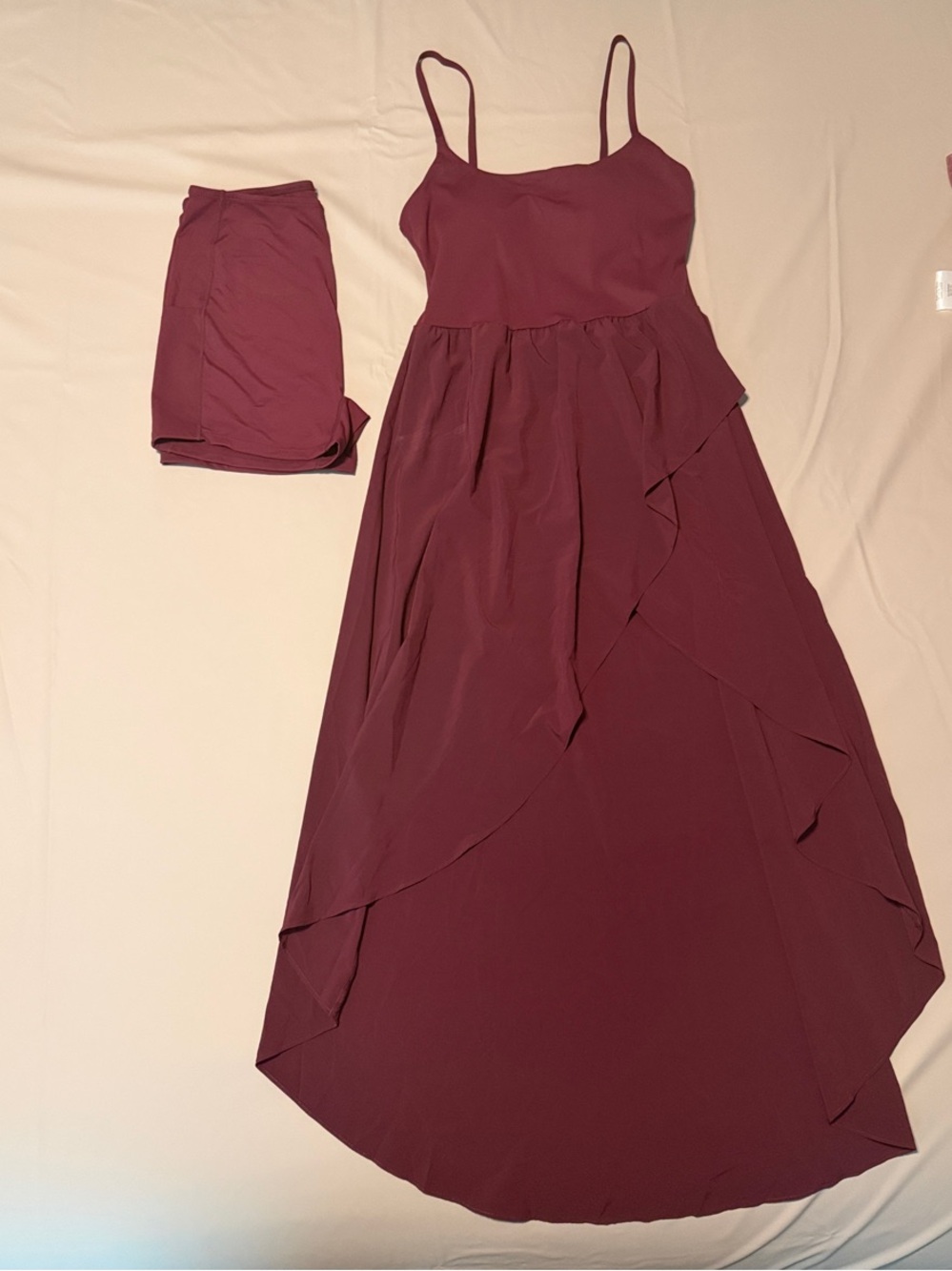 NWOT Halara Breezeful™ High Low 2-Piece Pocket Flowy Midi Quick Dry Casual Dress